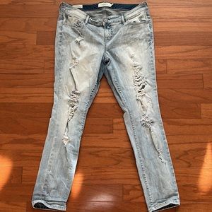 Torrid Skinny Ripped Jeans